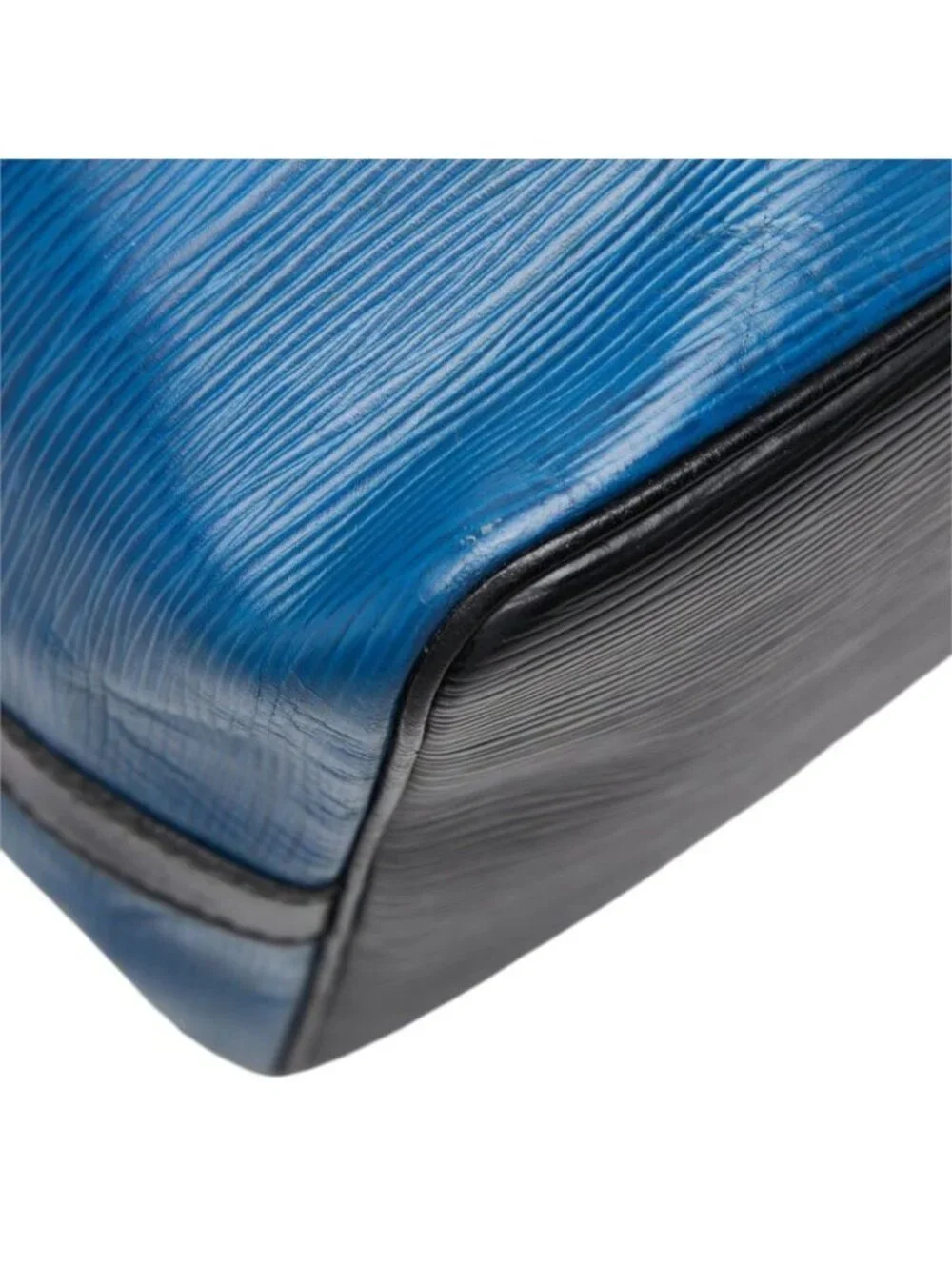 Louis Vuitton Epi Petit Noe Shoulder Bag Toledo Blue Noir Leather